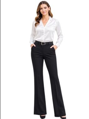 NWT Express Black Flare Pants -Super High Rise, 10S